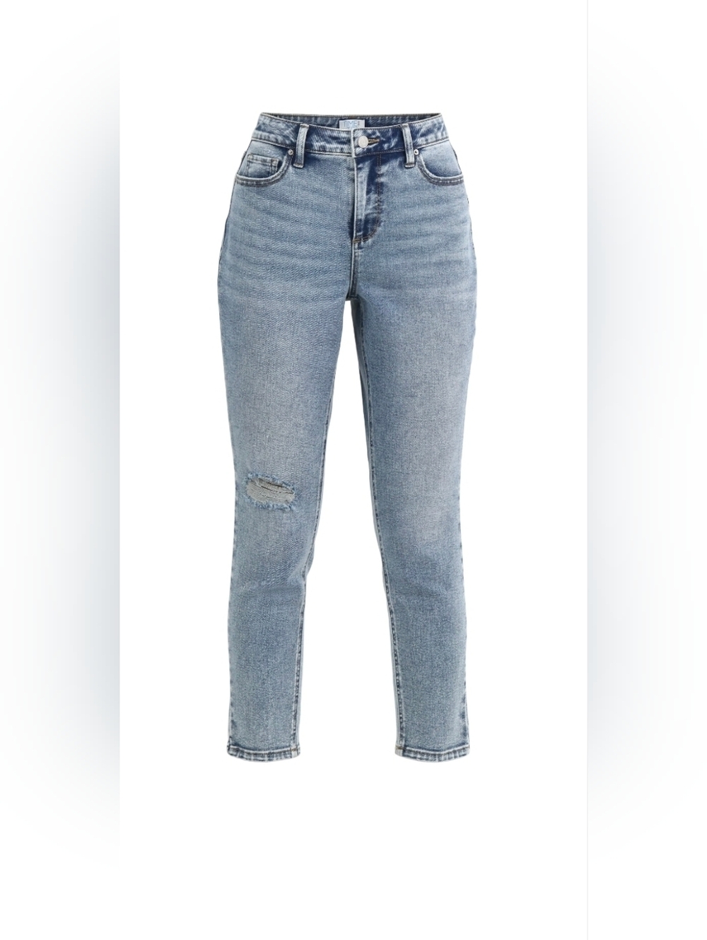 Time And Tru High Rise Mom Blue Jeans Size 4